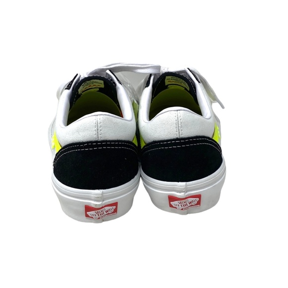 VANS Old Skool Skate Neon Sneakers Canvas Suede Black Women's Shoes VN0A5FCB6M5 - Picture 6 of 9
